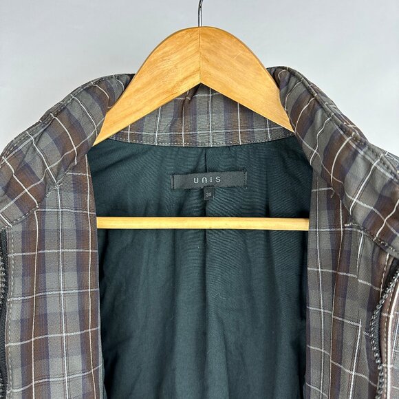 UNIS Italian Plaid Bomber Jacket, XS - Picture 4 of 9